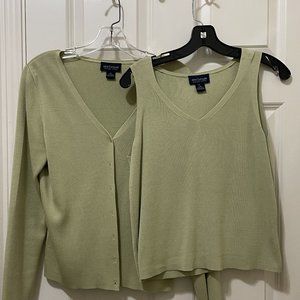 Cardigan and sweater set